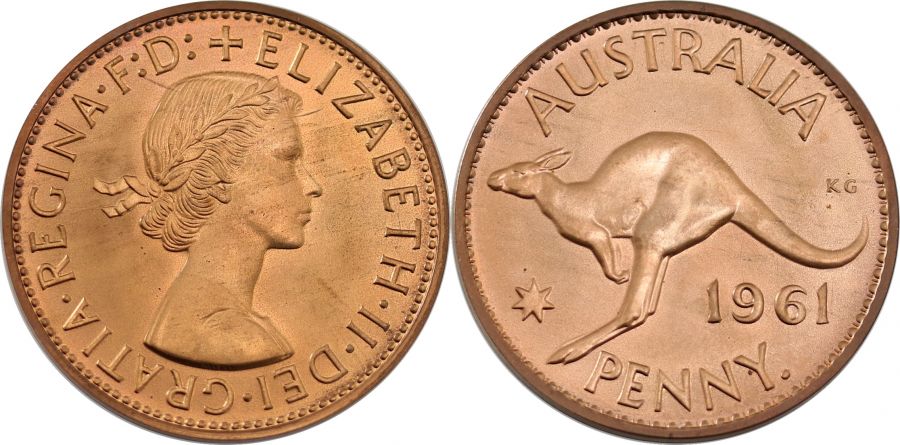 1961Y Proof Penny