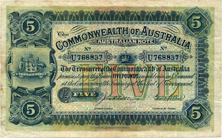 Five Pound 1914 (R 36a) 